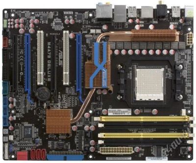 Лот: 122399. Фото: 1. Материнская плата ASUS M4A79 Deluxe... Материнские платы