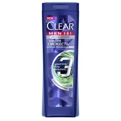 Лот: 24116376. Фото: 1. Шампунь Clear vita ABE, 3в1 Ультра... Уход за волосами 