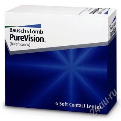 Лот: 331320. Фото: 1. Baush&Lomb PureVision (линзы). Антисептики, защитные средства, медицинские маски