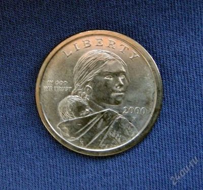 Лот: 769573. Фото: 1. сша, 1 доллар, 2000 г., sacagawea... Америка