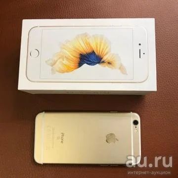 Лот: 13802867. Фото: 1. iPhone 6S 16GB gold+стекло и чехол. Смартфоны