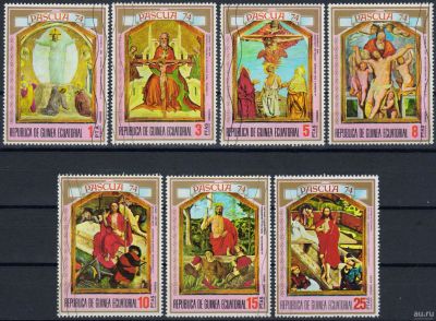 Лот: 15259866. Фото: 1. 1974. Экваториальная Гвинея. Пасха... Марки