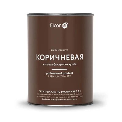 Лот: 24094647. Фото: 1. Грунт-эмаль Elcon, 3в1 матовая... Краски, лаки, растворитель