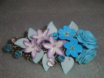 Лот: 1698937. Фото: 1. Изделия из полимерной глины,заколка... Броши