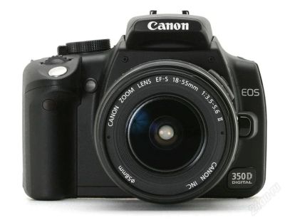 Лот: 999589. Фото: 1. Canon 350D kit. Цифровые зеркальные