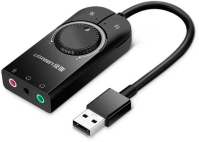 Лот: 22222614. Фото: 1. Звуковая карта UGREEN CM129 50599... Звуковые карты