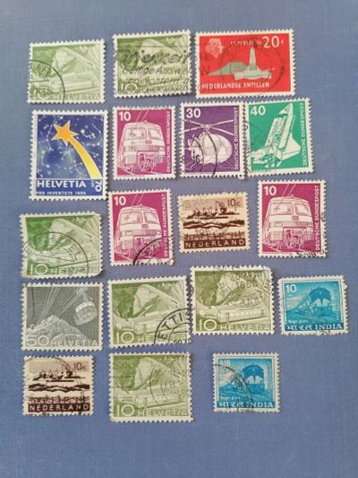 Лот: 25320503. Фото: 1. Набор марок транспорт. Разные... Марки