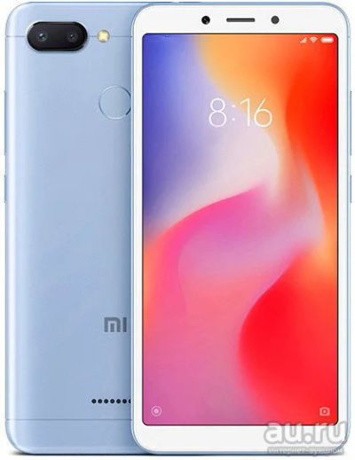 Лот: 12791166. Фото: 1. Xiaomi Redmi 6 64Gb Синий Global... Смартфоны