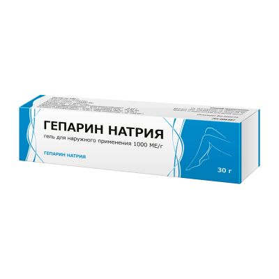 Лот: 23988437. Фото: 1. Гепарин натрия гель для нар. прим... Лекарства