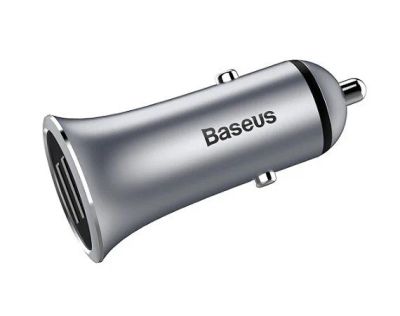 Лот: 13011950. Фото: 1. АЗУ-2USB Baseus 3,1 A серый. Зарядные устройства, блоки питания, адаптеры сетевые для смартфонов