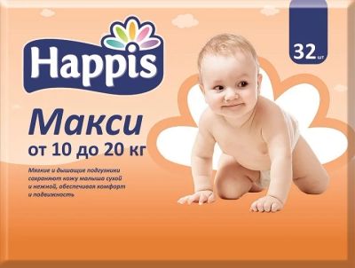 Лот: 7895671. Фото: 1. Подгузники Happis Макси 10-20... Детская гигиена