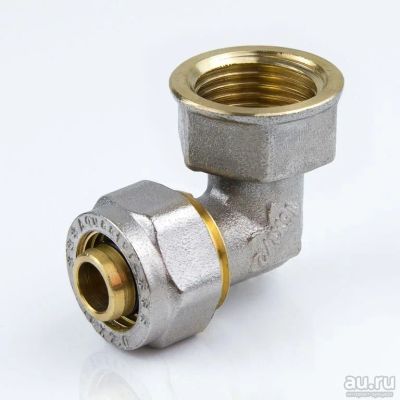 Лот: 15819969. Фото: 1. Угольник ВР 20*1/2 STC-FARO металлопласт. Водопроводные и канализационные трубы