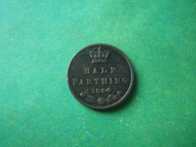 Лот: 14834062. Фото: 1. Великобритания полфартинга 1844... Великобритания и острова