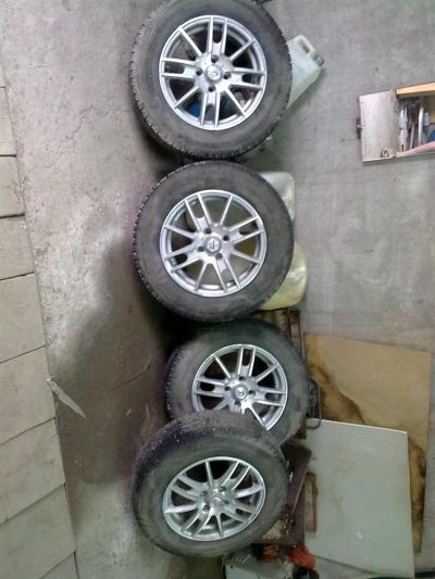 Лот: 2990791. Фото: 1. диски с зимней резиной для Toyota... Шины на дисках