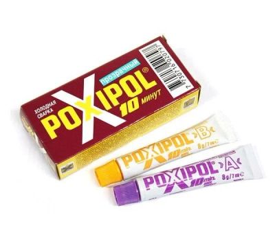 Лот: 16645256. Фото: 1. Холодная сварка Poxipol 14мл прозрачный... Клеи, герметики, пена монтажная, клейкие ленты