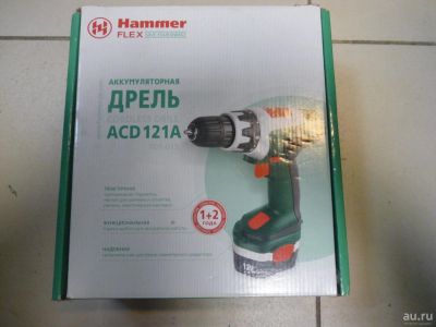 Лот: 8742274. Фото: 1. Аккумуляторный шуруповерт hammer... Электроинструмент