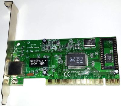Лот: 3907581. Фото: 1. Сетевая карта PCI 10/100 Мбит... Сетевые карты
