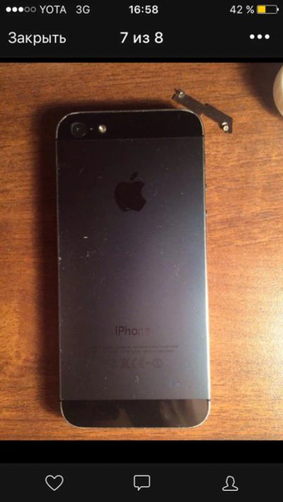 Лот: 6458156. Фото: 1. Iphone 5 16gb black. Смартфоны