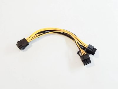 Лот: 25281459. Фото: 1. Переходник питания 6pin к 2x8pin... Шлейфы, кабели, переходники