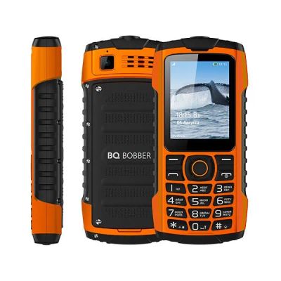 Лот: 25002848. Фото: 1. Сотовый BQ BQ-2439 Bobber Orange... Кнопочные мобильные телефоны
