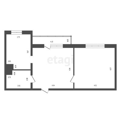Лот: 25294370. Фото: 1. 2-комн. квартира , Красноярск... Квартиры, студии