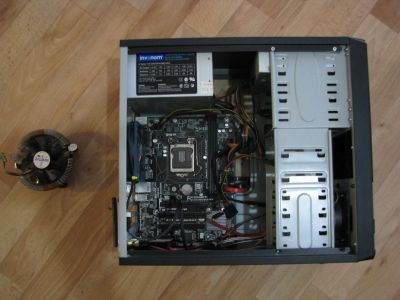 Лот: 12674041. Фото: 1. Корпус ПК mATX + блок питания... Корпуса, блоки питания
