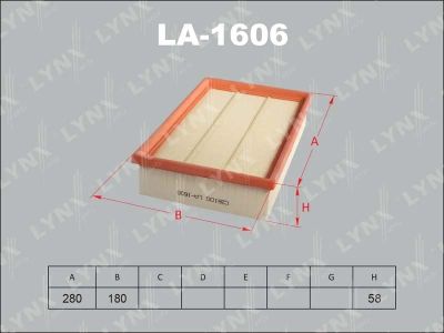 Лот: 13357105. Фото: 1. Lynx LA-1606 Воздушный фильтр. Расходные материалы