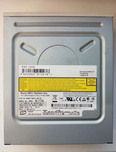 Лот: 20832784. Фото: 1. DVD-RW/CD-RW привод Sony Nec AD-7170A. Приводы CD, DVD, BR, FDD
