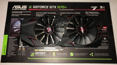 Лот: 16765706. Фото: 1. Asus Cerberus GTX1070TI-A8G (на... Видеокарты