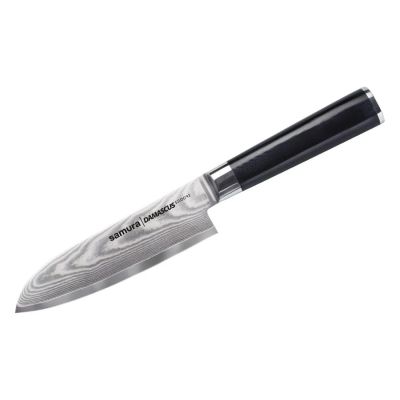 Лот: 25357212. Фото: 1. Нож сантоку SAMURA Damascus, 14... Столовые приборы, ножи