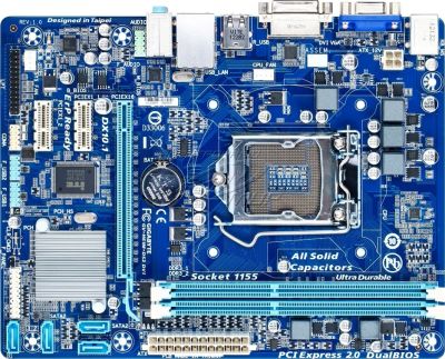 Лот: 7180486. Фото: 1. Материнская плата Gigabyte GA-H61M-DS2... Материнские платы