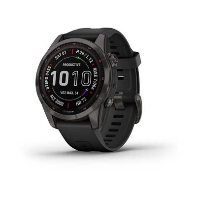 Лот: 21578876. Фото: 1. Часы Garmin Fenix 7S Saphire Solar... Смарт-часы, фитнес-браслеты, аксессуары