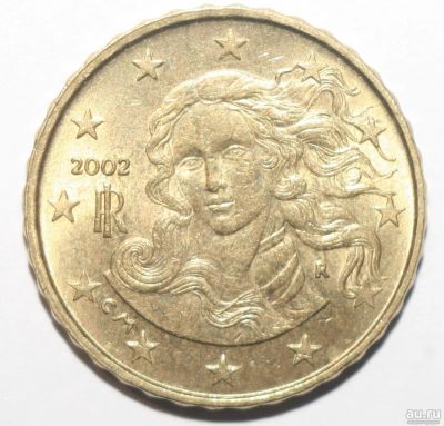 Лот: 8649319. Фото: 1. 10 евроцентов 2002 год. Италия. Европа