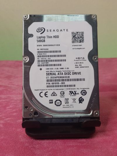 Лот: 23493305. Фото: 1. HDD 500 Gb/Seagate/Sata/2,5"/5400... Жёсткие диски (HDD)