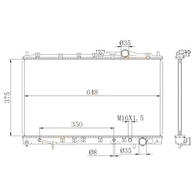 Лот: 3710814. Фото: 1. Радиатор mitsubishi galant/eterna... Двигатель и элементы двигателя