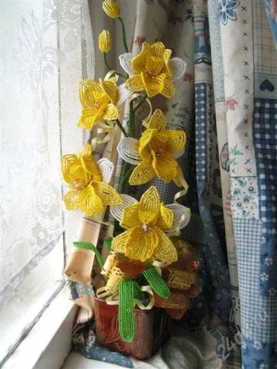 Лот: 1525763. Фото: 1. орхидея жёлтая. Другое (ручная работа)