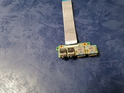 Лот: 17710031. Фото: 1. Б/У плата с разъемами USB и Audio... Платы расширения, контроллеры, доп. порты