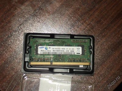 Лот: 2125305. Фото: 1. SO DDR 3 1Gb PC-8500. Оперативная память