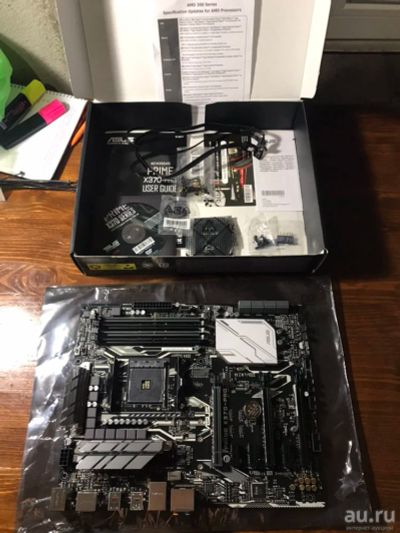 Лот: 14576632. Фото: 1. Материнская плата Asus Prime X370-Pro... Материнские платы