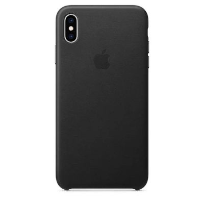 Лот: 14322230. Фото: 1. Кожаный чехол iPhone XS Max black. Чехлы, бамперы