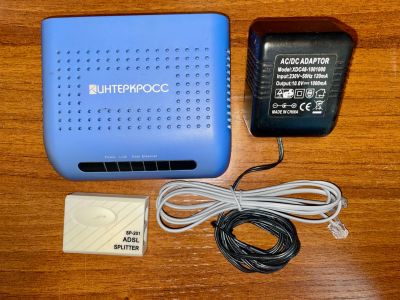 Лот: 21442663. Фото: 1. ADSL-модем Интеркросс. Проводные модемы