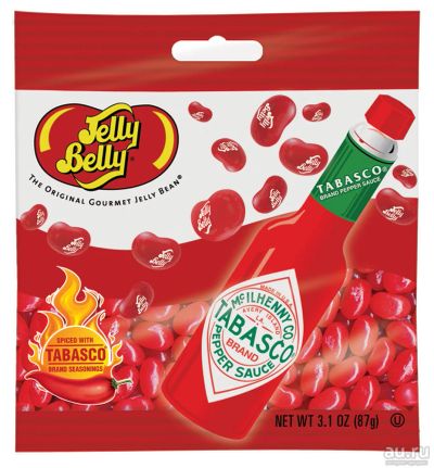 Лот: 8659416. Фото: 1. Jelly Belly Tabasco Джелли Белли... Шоколад, конфеты