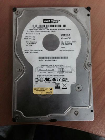 Лот: 4665964. Фото: 1. Жесткий диск 160gb sata. Жёсткие диски (HDD)