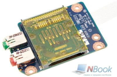 Лот: 9270661. Фото: 1. Плата audio+cardreader для ноутбука... Платы расширения, контроллеры, доп. порты