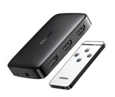 Лот: 25010392. Фото: 1. Переключатель HDMI 3 =>1 UGREEN... Шлейфы, кабели, переходники