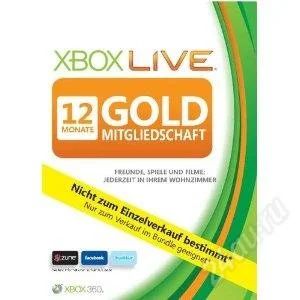 Лот: 1709201. Фото: 1. Xbox 360 - Live Gold (12 месяцев... Игры для консолей
