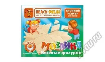 Лот: 5751761. Фото: 1. Мозаика "Веселые фигурки" / Мозаика... Конструкторы