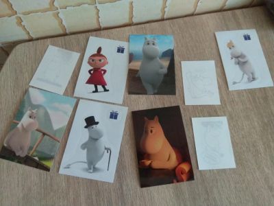 Лот: 18412807. Фото: 1. Мумми-Тролли из ленты. Игрушки