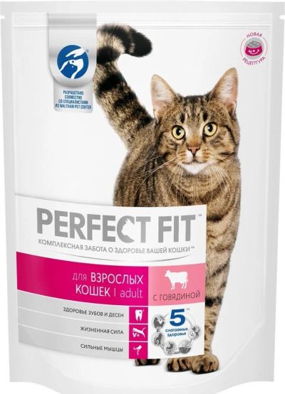 Лот: 15828113. Фото: 1. Сухой корм Perfect Fit для взрослых... Корма