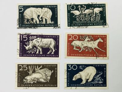 Лот: 23594039. Фото: 1. Тирпарк, Восточный Берлин. Слон... Марки